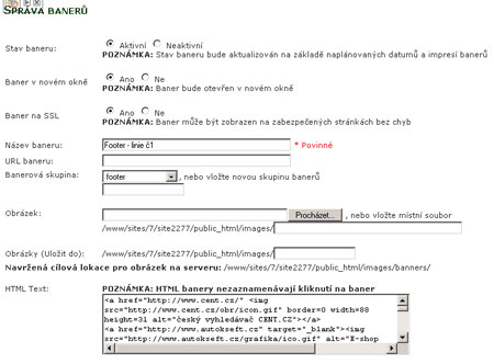 prvn&iacute; č&aacute;st vytvořen&iacute; baneru